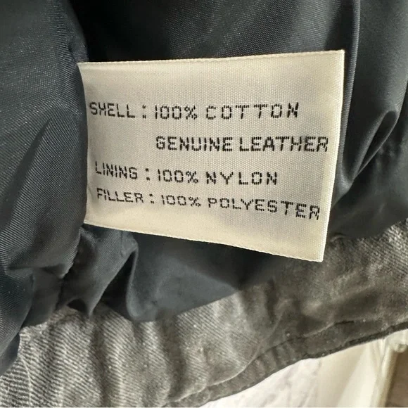 Hein Gerick Motorcycle Jacket 100% Cotton with Genuine Leather Trim Shell - Picture 13 of 14